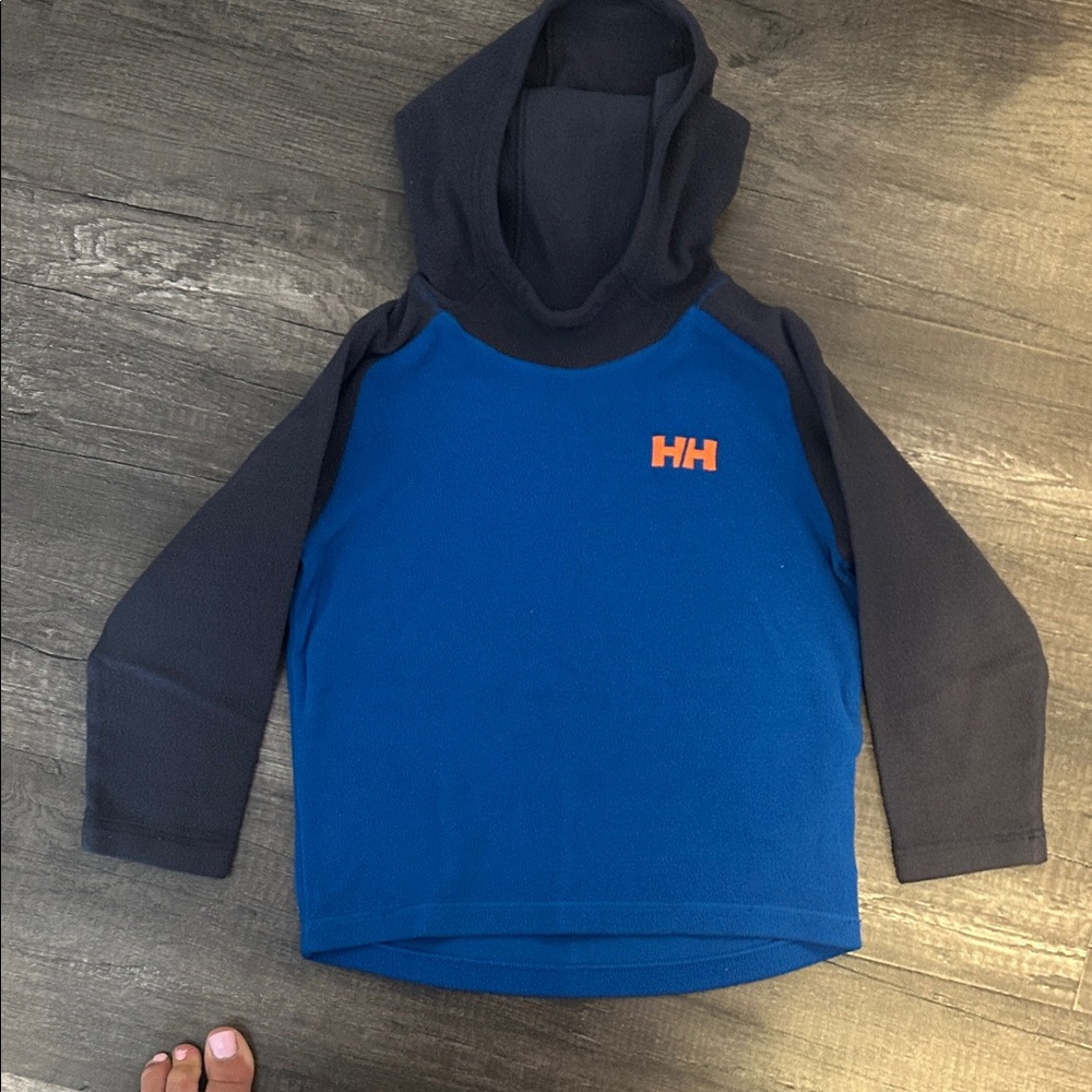 Helly Hansen Kids Blue and Gray Hoodie